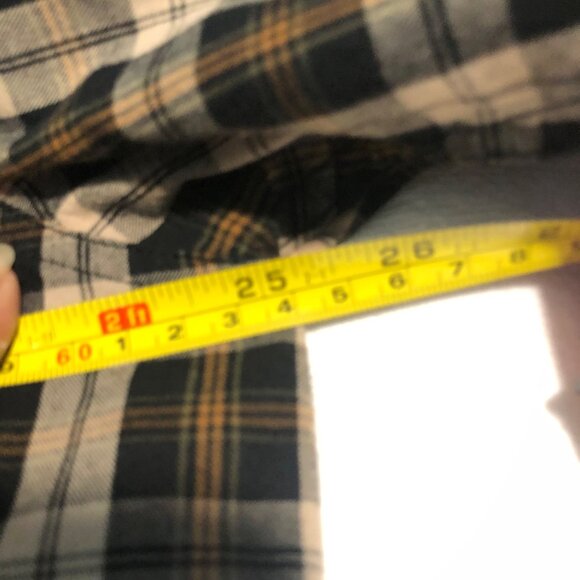 Carhartt Brown Tan Black XL Relaxed Fit Plaid Button Down Long Sleeve Work shirt - Picture 9 of 10